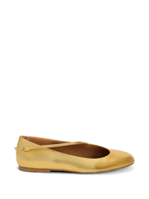 Jil Sander laminerede Elyss balletsko