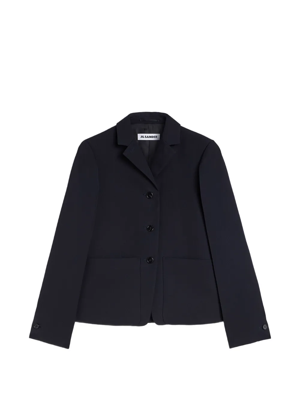 Jil Sander gabardine wool blazer - Blau