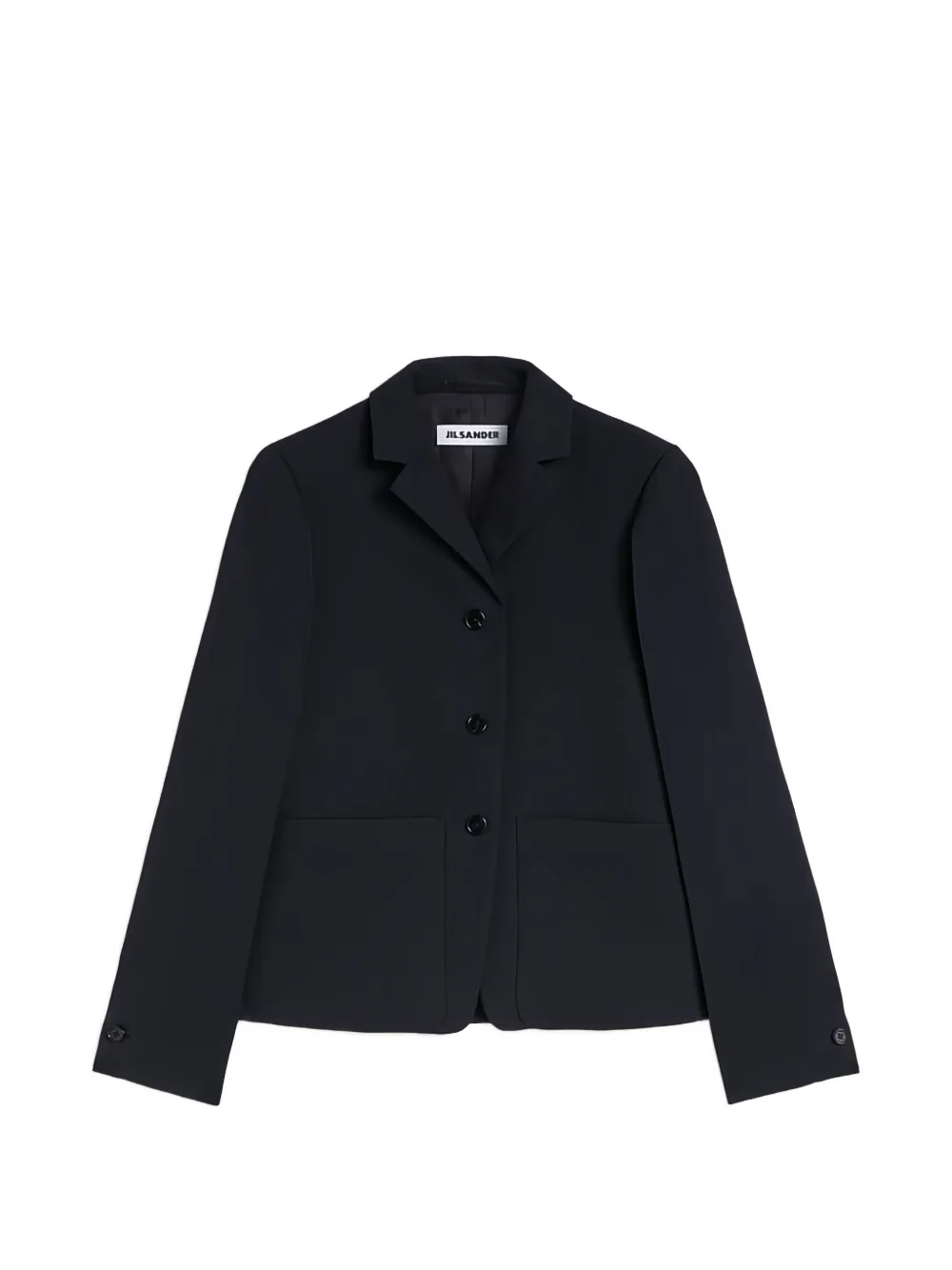 Jil Sander gabardine wool blazer - Blau
