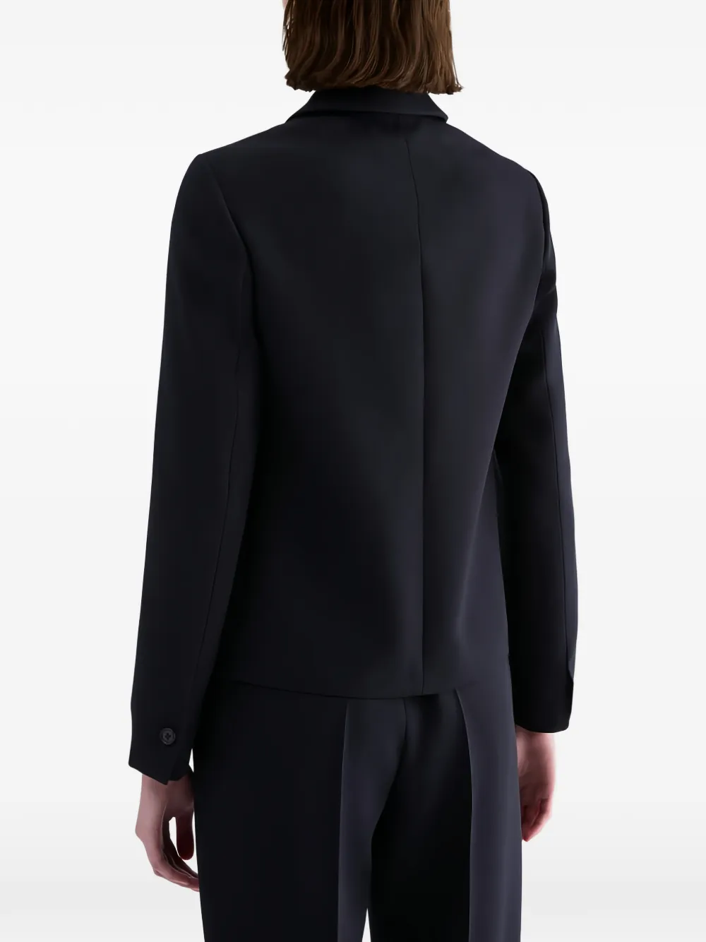 Jil Sander Gabardine wollen blazer Blauw