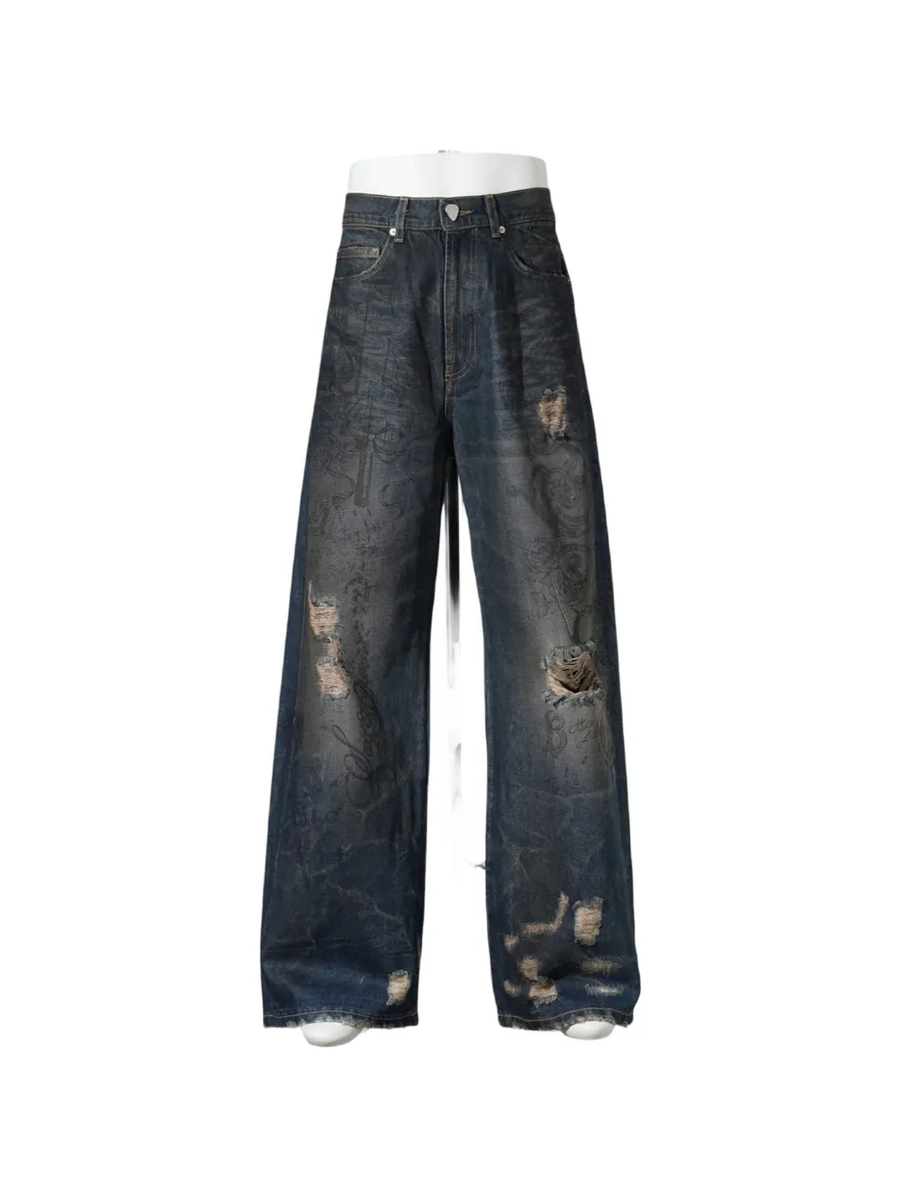 Sex&Jeans distressed-effect jeans - Blu