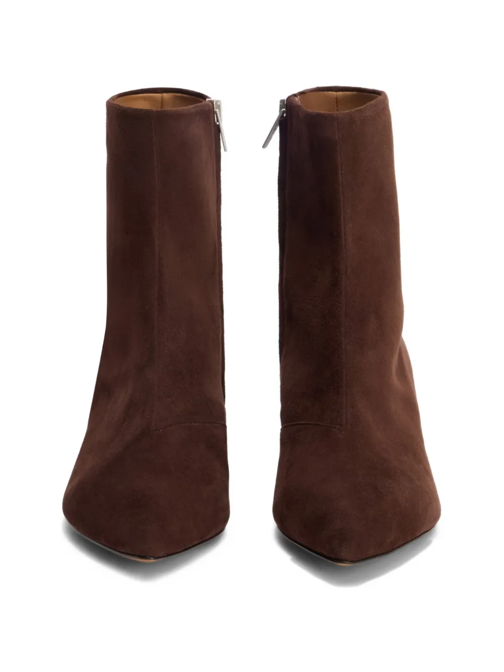 Jil Sander pointed-toe wedge ankle boots Rood