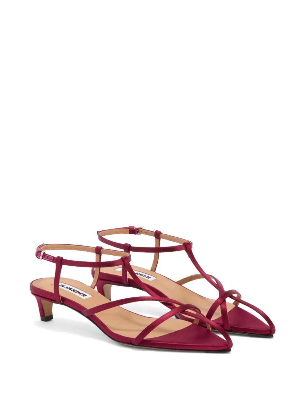 Jil Sander pointed-toe sandals Rood