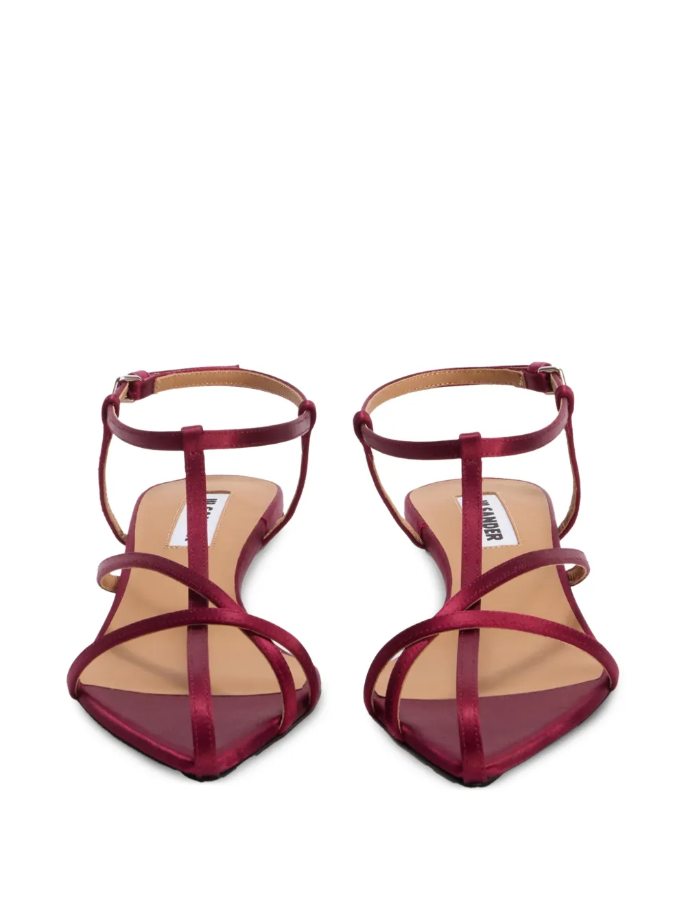 Jil Sander pointed-toe sandals Rood