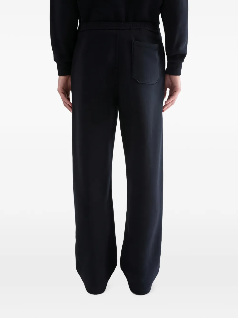 Jil Sander Jersey trainingsbroek met geborduurd monogram Blauw
