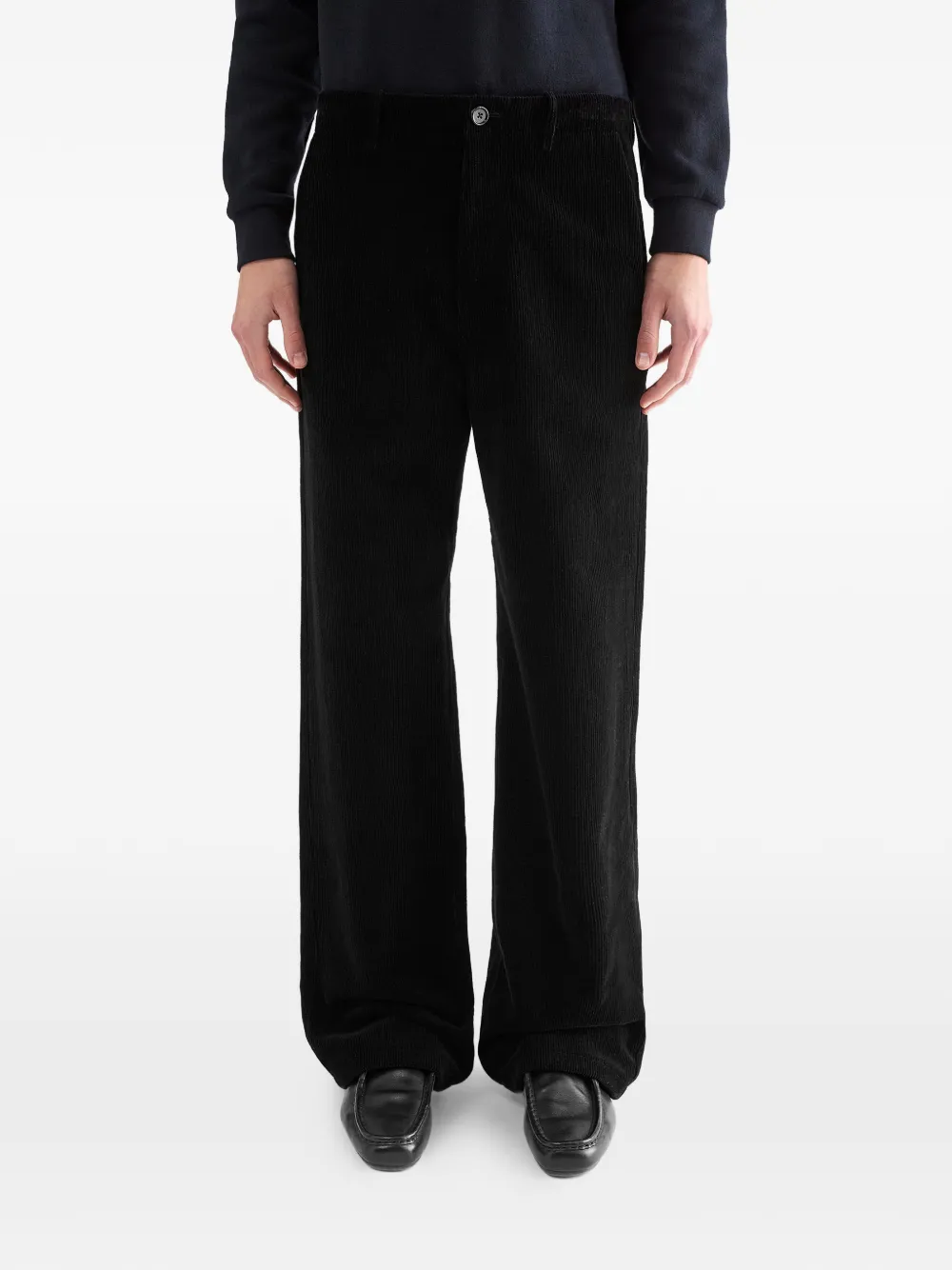 Jil Sander Broek met riemlussen Zwart