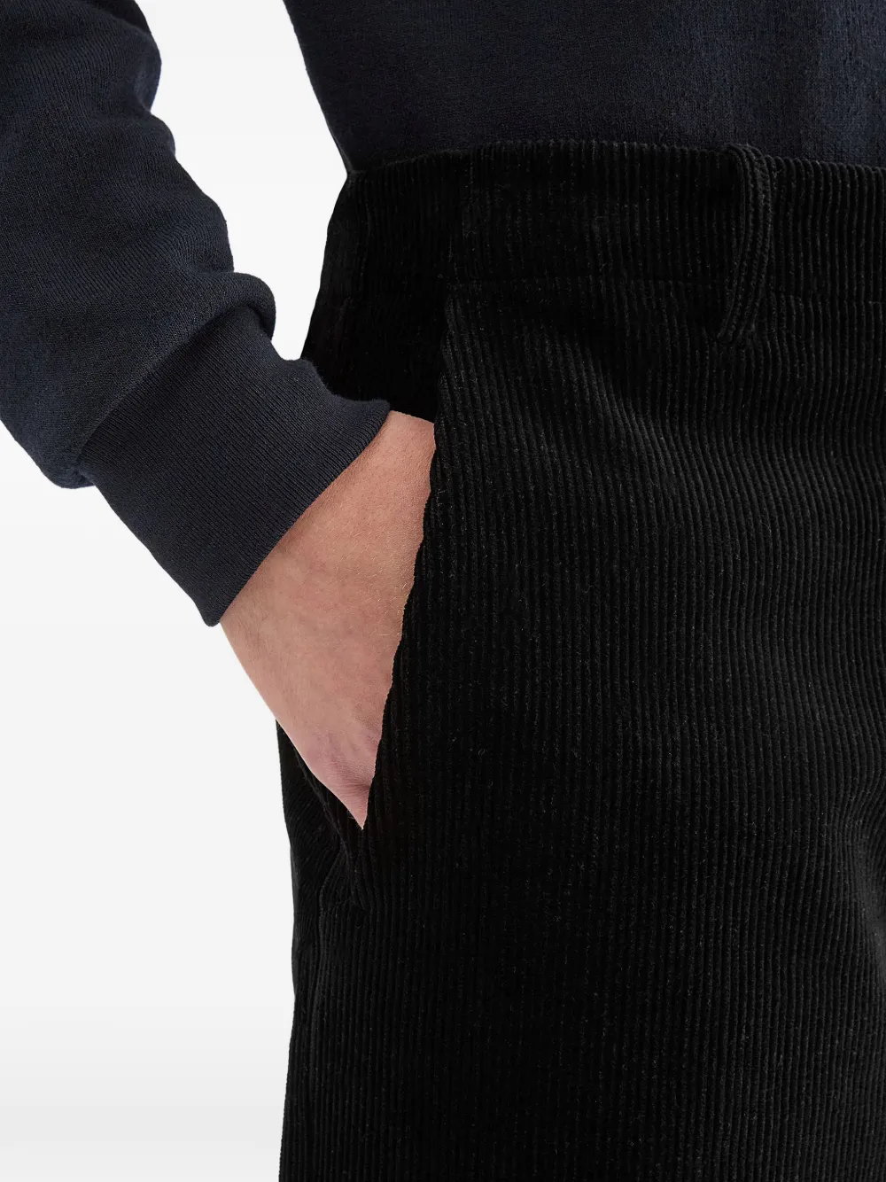 Jil Sander Broek met riemlussen Zwart