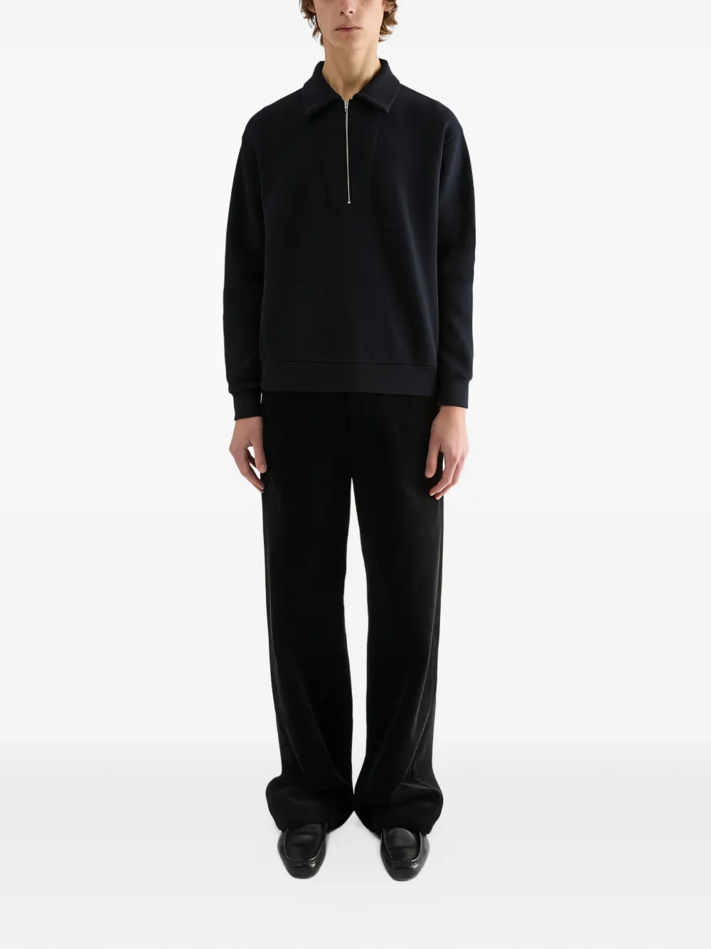 Jil Sander Broek met riemlussen Zwart
