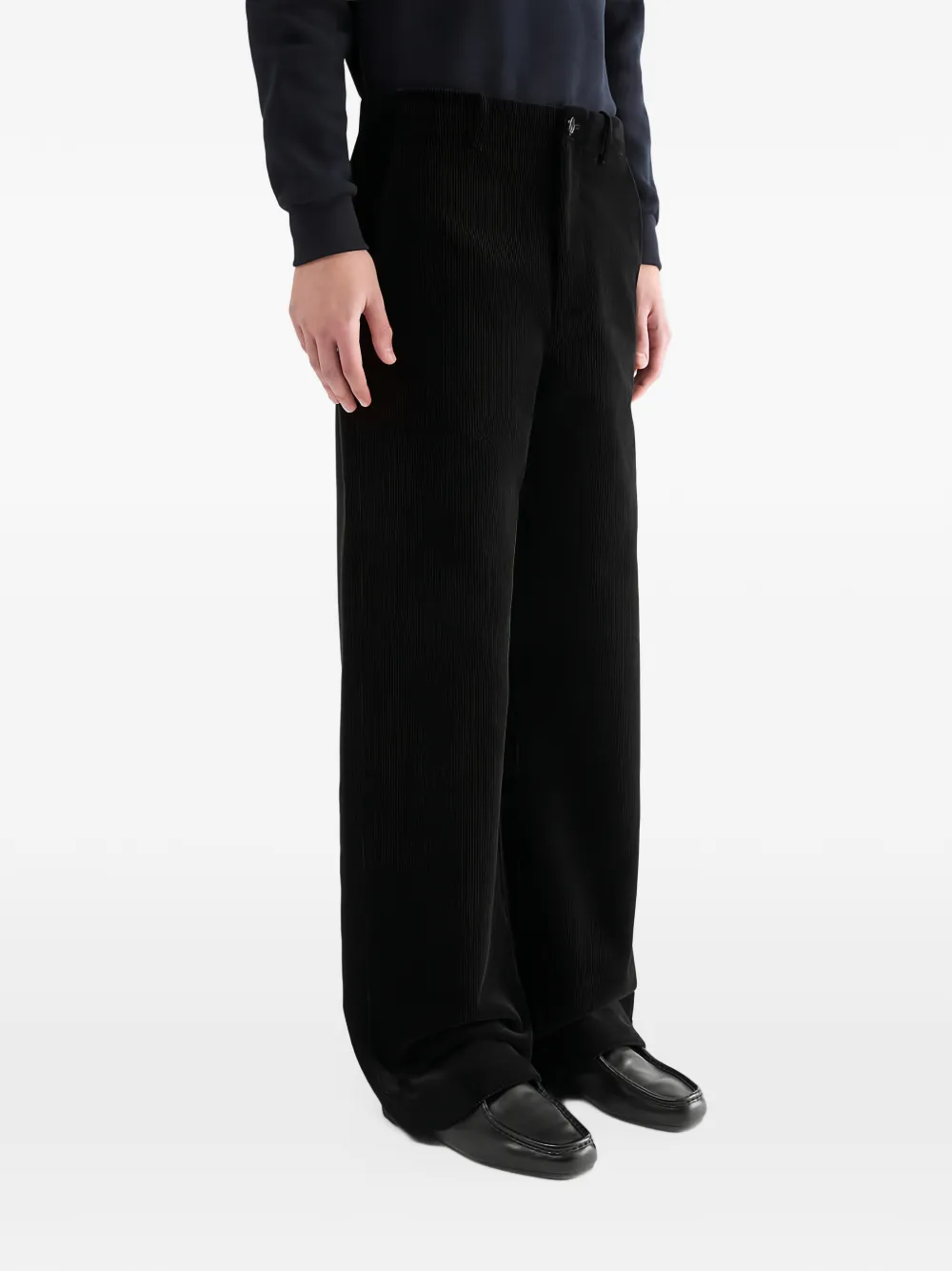Jil Sander Broek met riemlussen Zwart