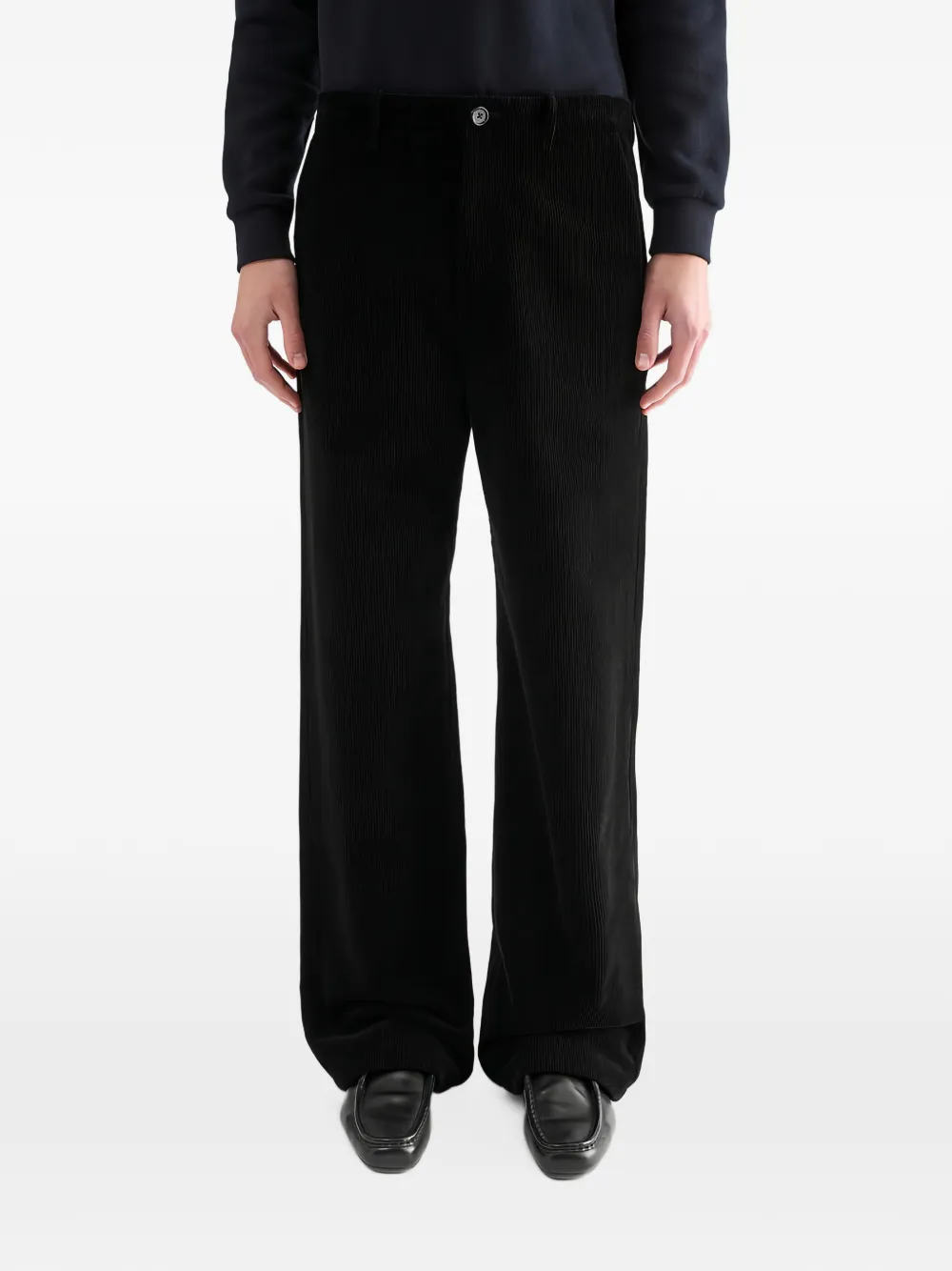 Jil Sander Broek met riemlussen Zwart
