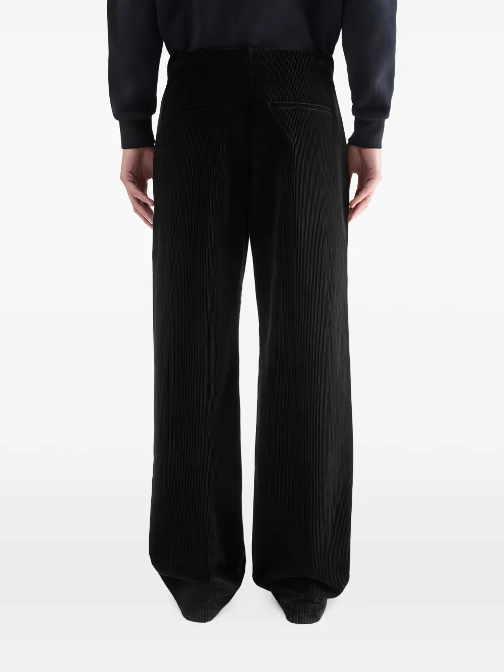 Jil Sander Broek met riemlussen Zwart