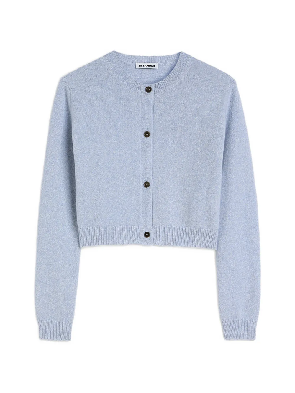 Jil Sander Cardigan girocollo in cotone - Blu