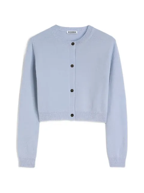 Jil Sander cashmere blend crew-neck cardigan