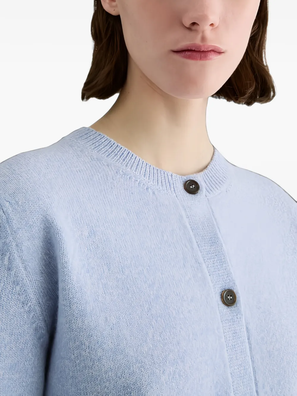 Jil Sander Vest met ronde hals Blauw