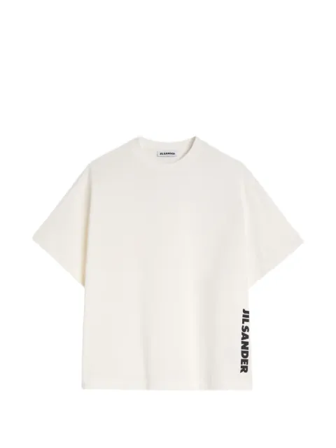 Jil Sander camiseta de algodón con logo estampado