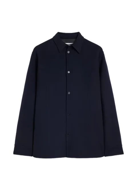 Jil Sander Hemdjacke aus Wolle
