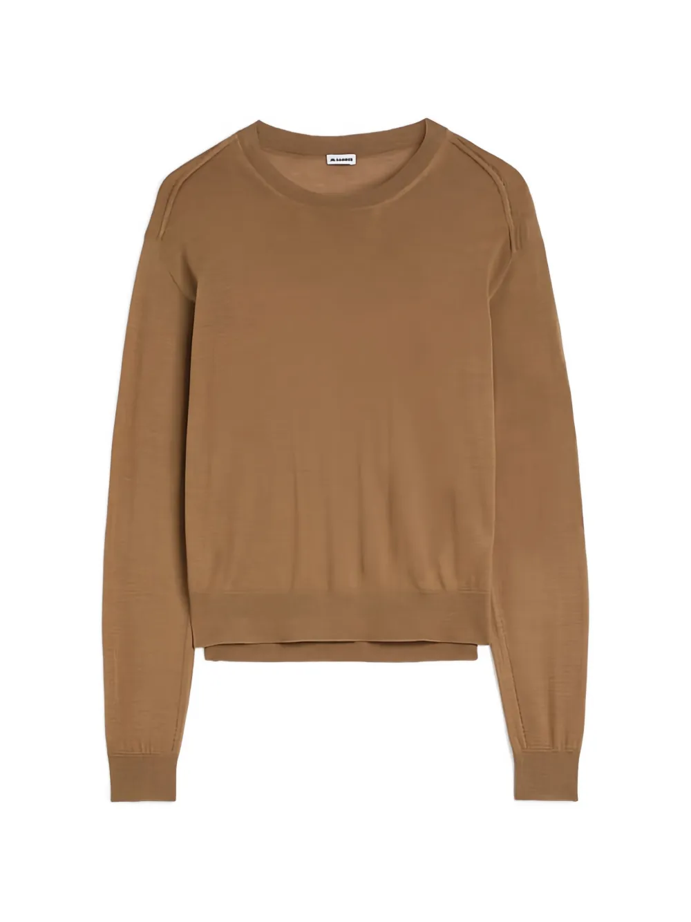 Jil Sander Pullover mit geripptem Saum - Braun