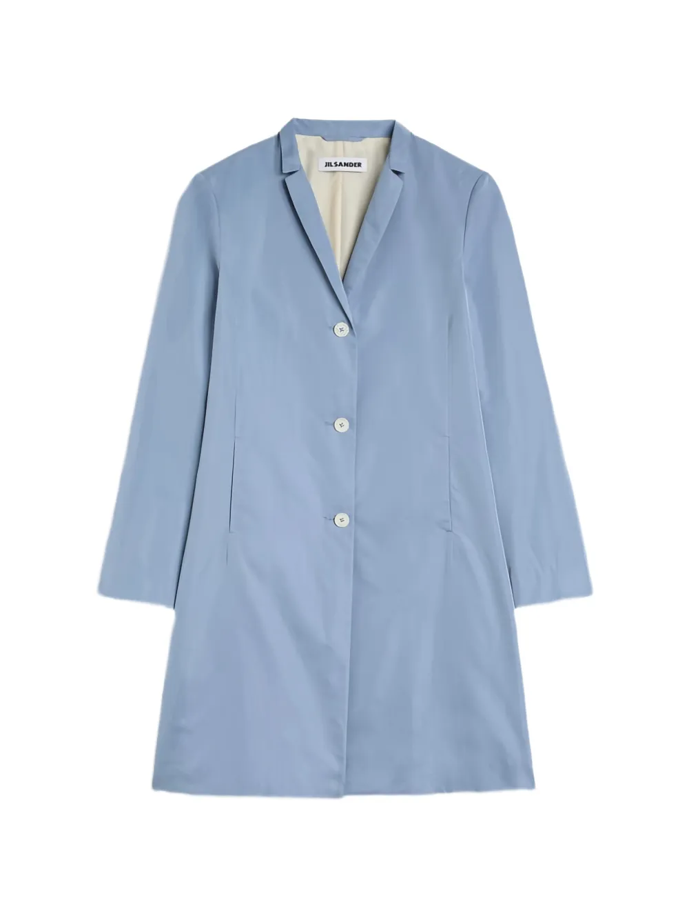 Jil Sander cappotto aderente - Blu