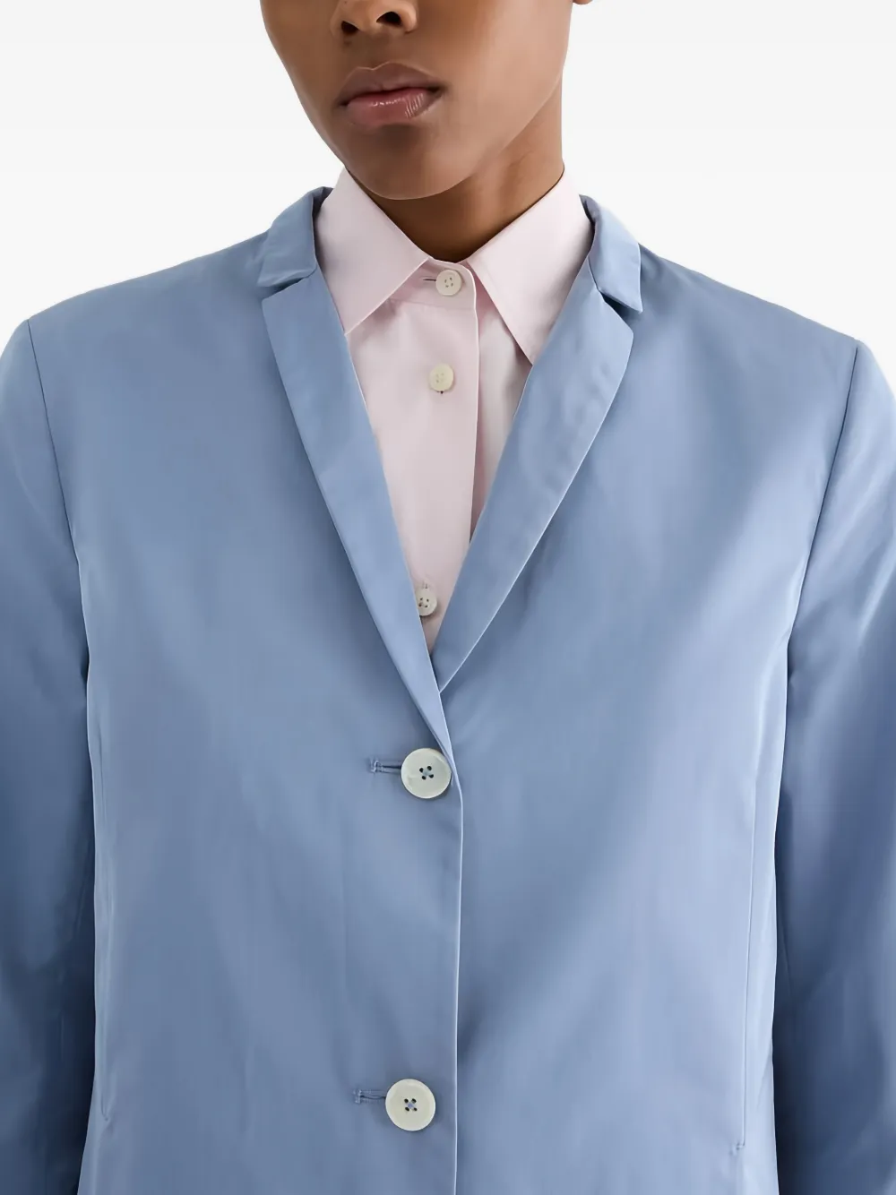 Jil Sander Slim-fit radzmir jas Blauw