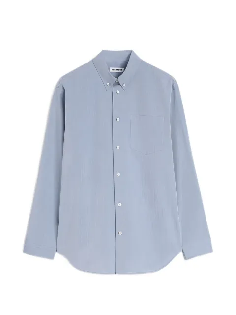 Jil Sander button-down chest-pocket shirt