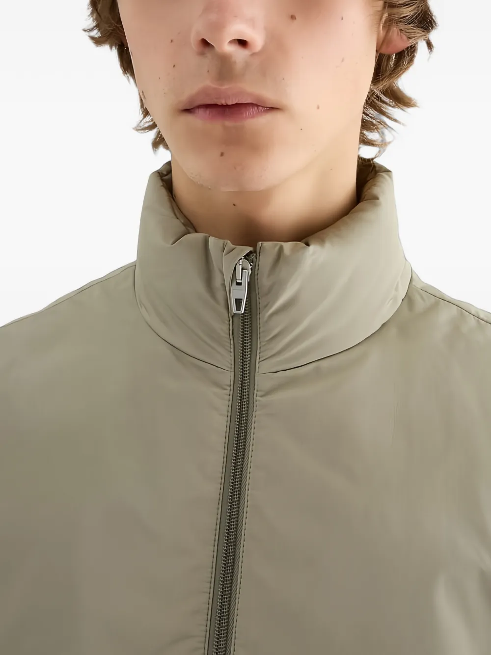 Jil Sander Taffeta donsjack Groen