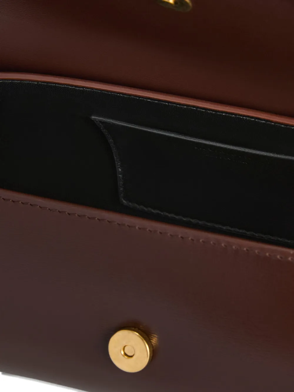 Jil Sander Cannolo leren schoudertas Bruin