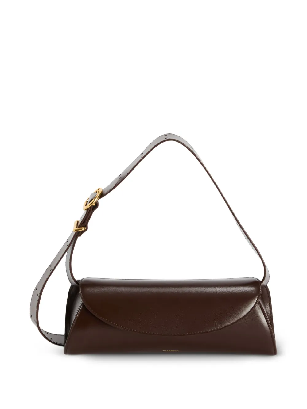 Jil Sander Borsa a spalla Cannolo in pelle - Marrone