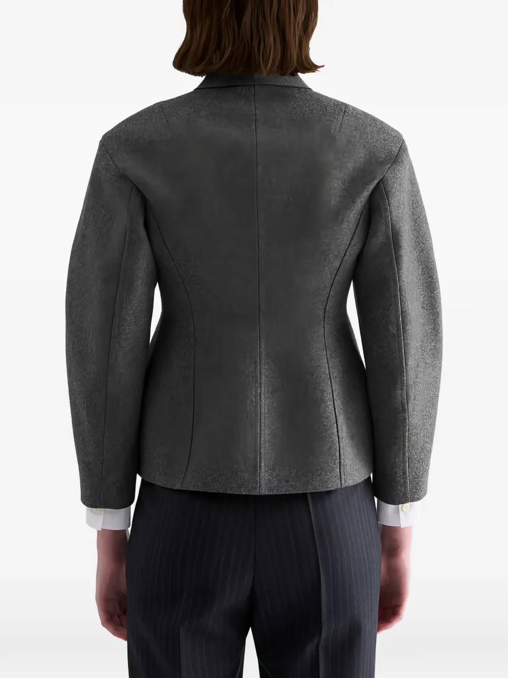 Jil Sander Blazer met gewelfde vorm Grijs