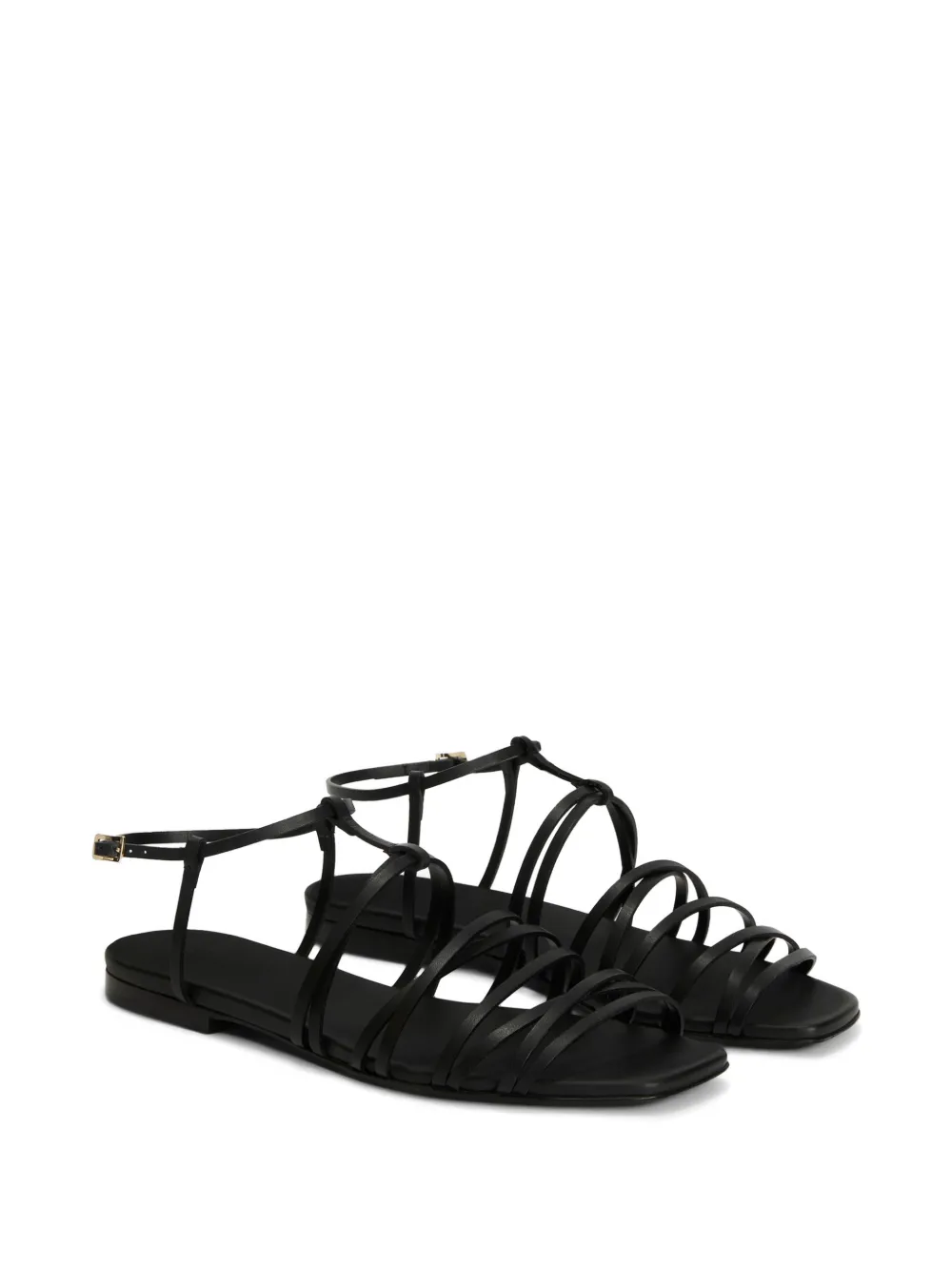 Jil Sander Sandalen met vierkante neus Zwart