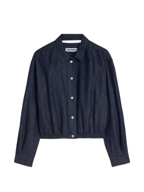 Jil Sander elasticated-hem cotton jacket