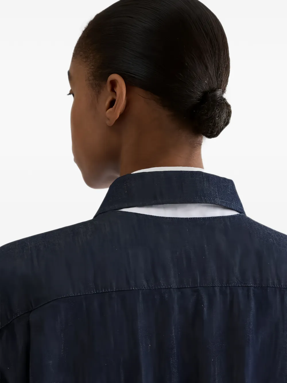 Jil Sander katoenen jack met elastische afwerking Blauw