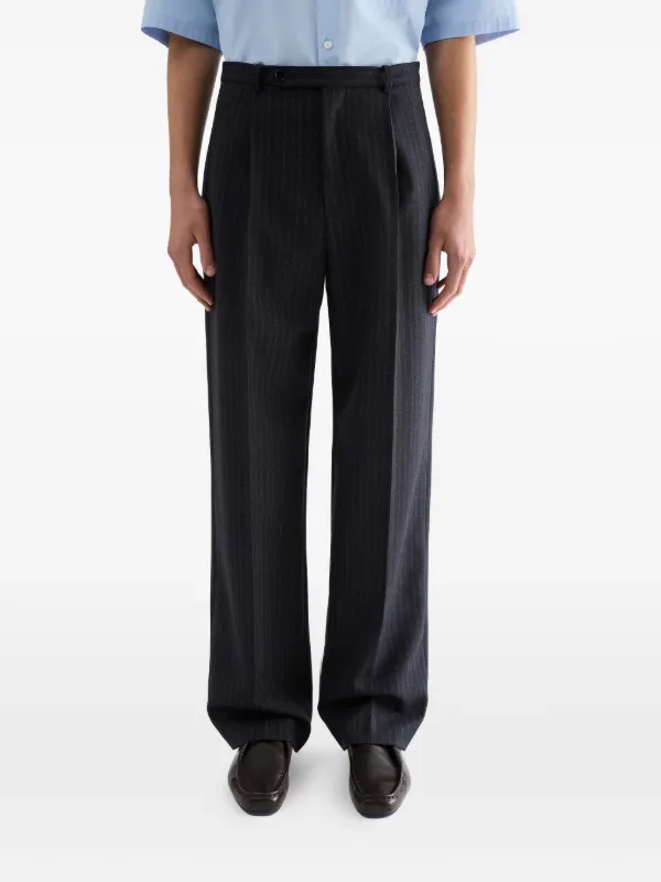 美品❤︎パンツスーツ ❤︎JIL SANDER❤︎ネイビー　ストライプ 34 S Jil Sander ストライプ パンツ | ブルー | FARFETCH JP