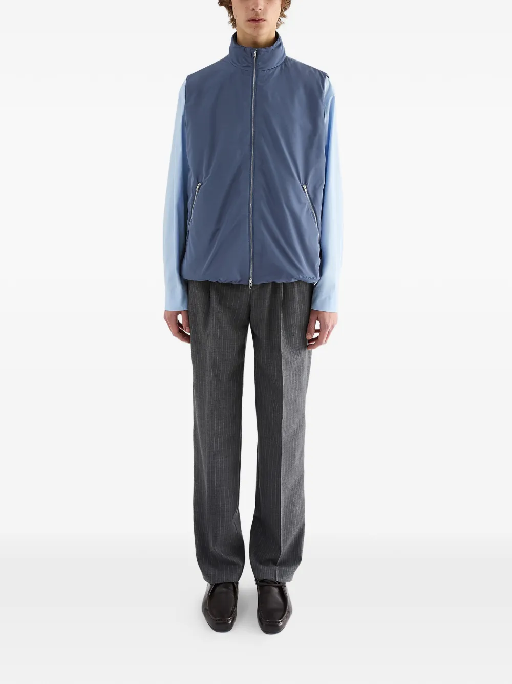 Jil Sander Taffeta bodywarmer Blauw
