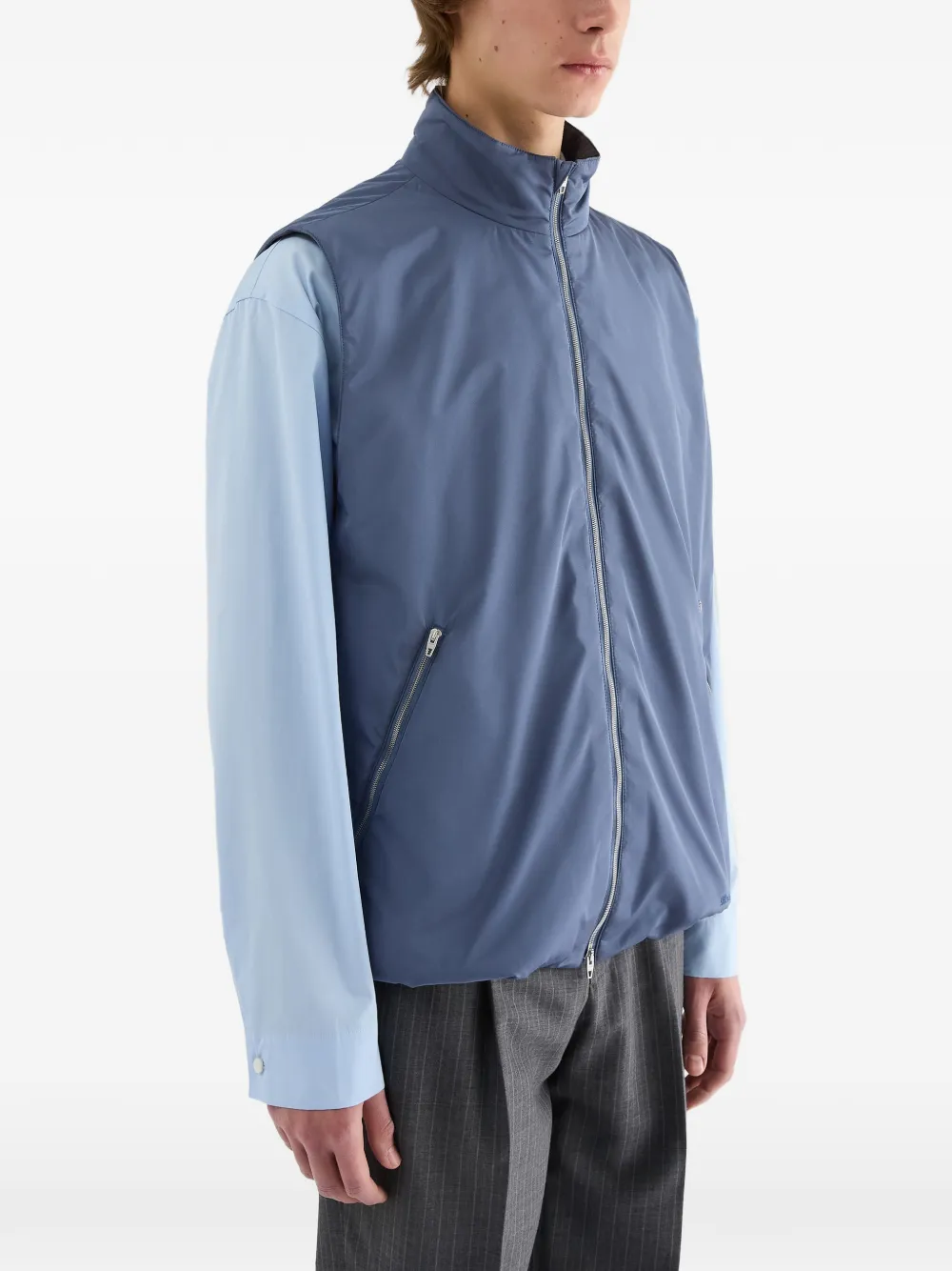 Jil Sander Taffeta bodywarmer Blauw