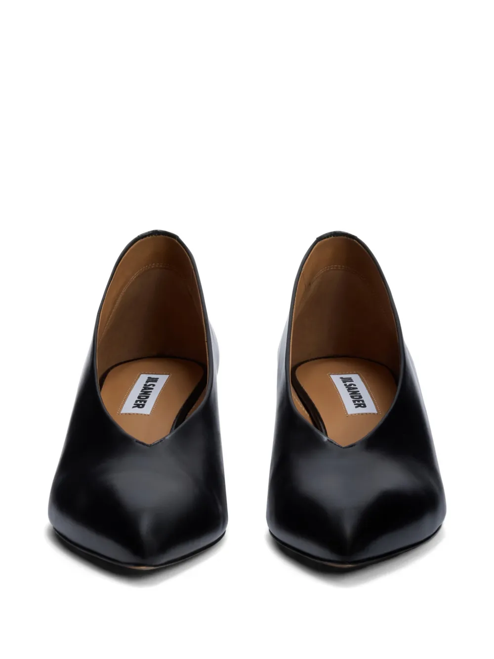 Jil Sander Pumps met puntige neus Zwart