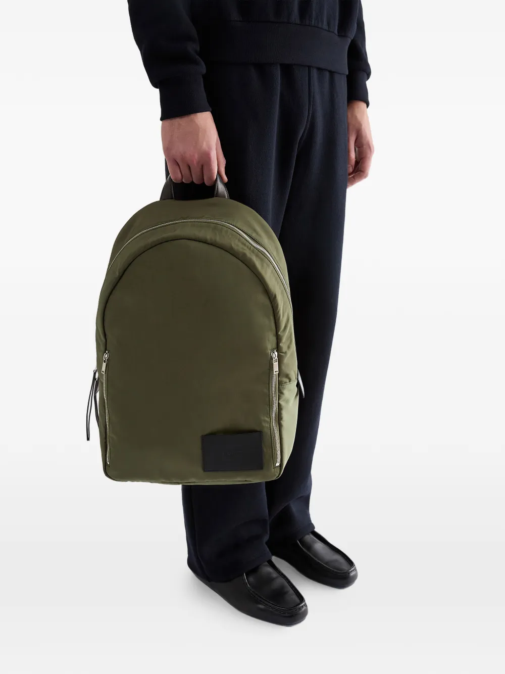 Jil Sander Rugzak met logopatch Groen