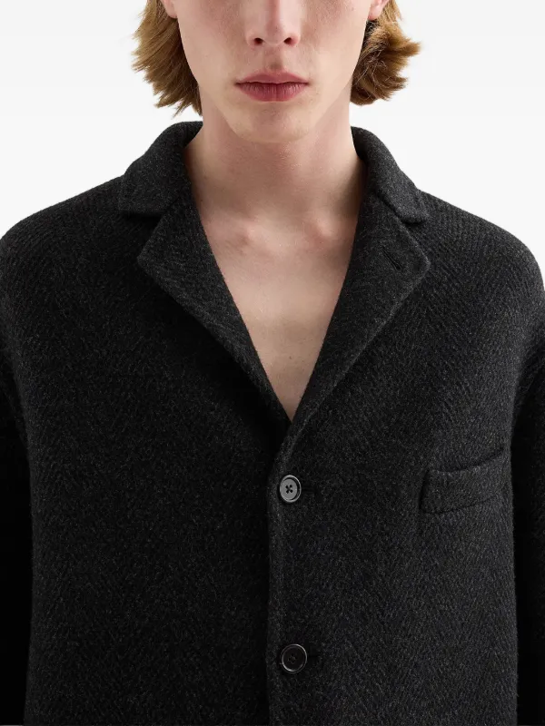 Jil Sander シェブロンパターン ジャケット | ブラック | FARFETCH JP