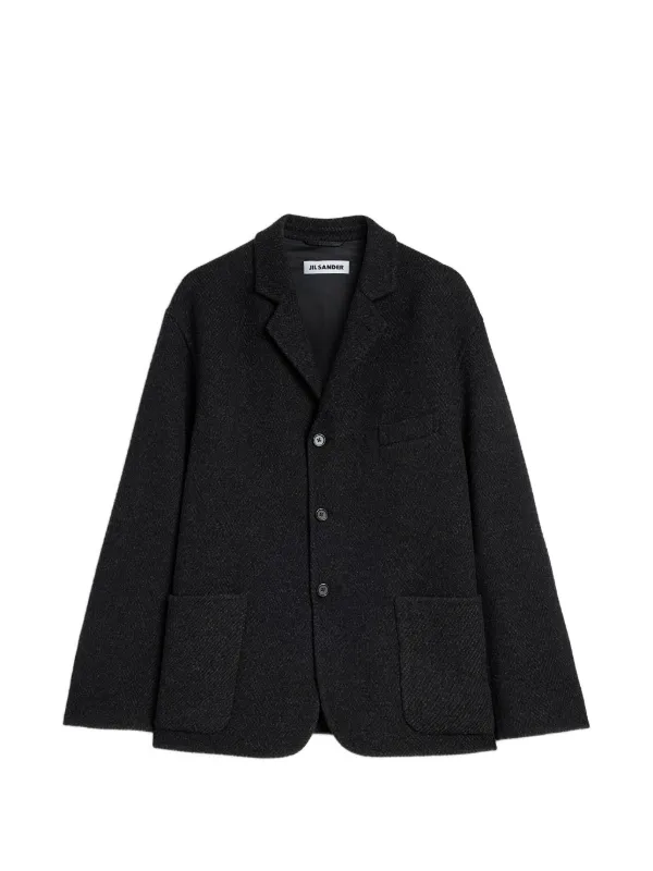 Jil Sander シェブロンパターン ジャケット | ブラック | FARFETCH JP