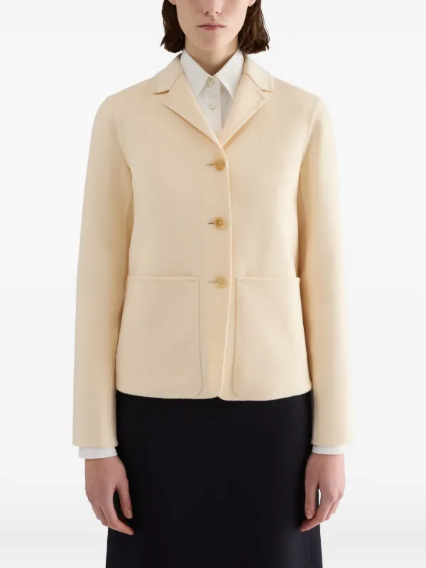 Jil Sander カシミア ダブルジャケット | ホワイト | FARFETCH JP