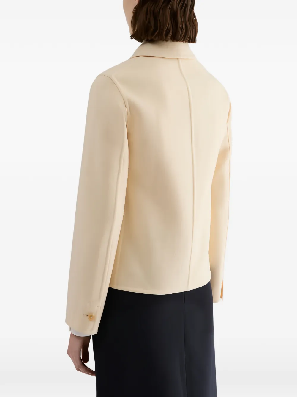 Jil Sander Dubbel kasjmier jack Wit