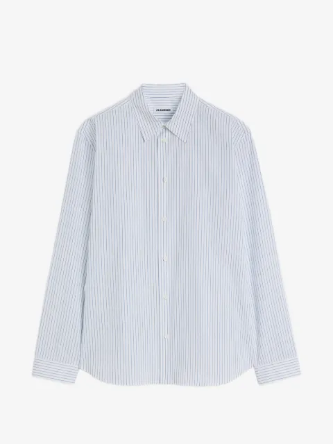 Jil Sander striped cotton-poplin shirt