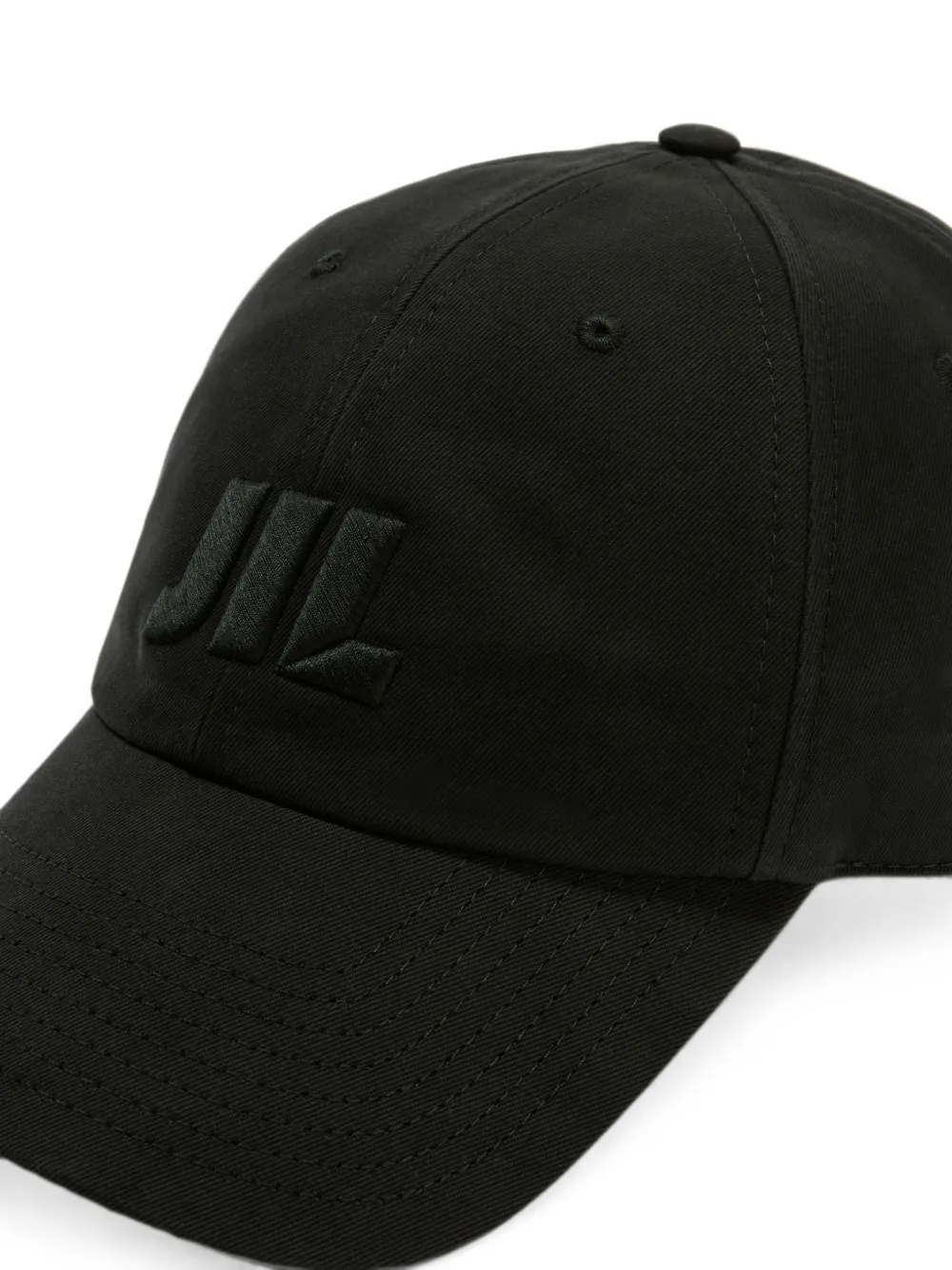 Jil Sander Katoenen drill hoed Zwart