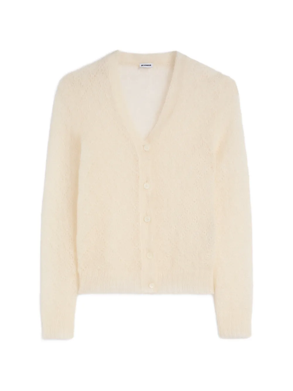 Jil Sander Cardigan in pizzo - Bianco