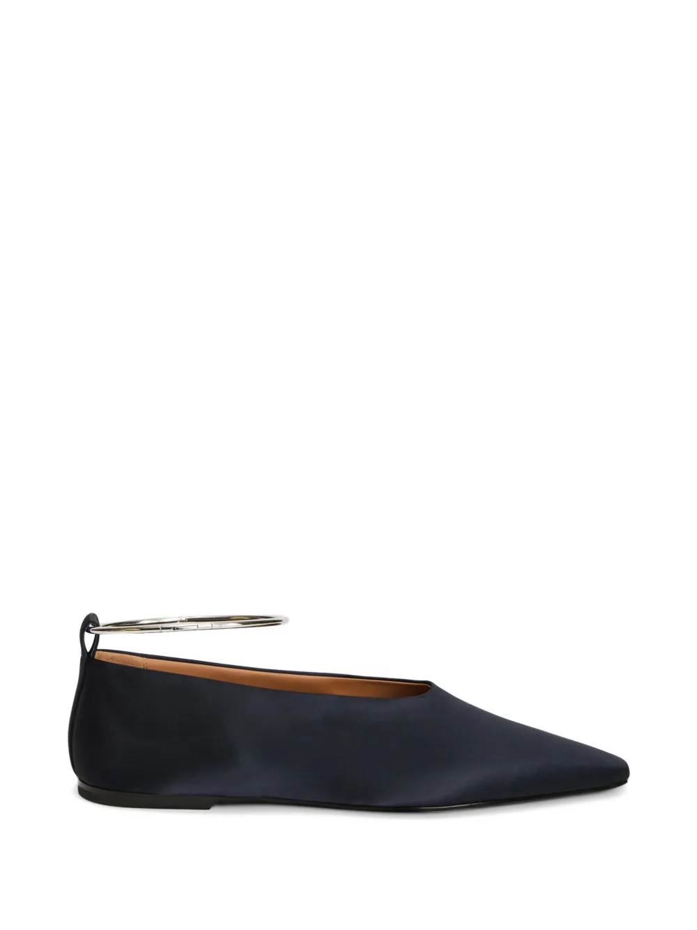 Jil Sander pointed-toe ballet flats - Blu