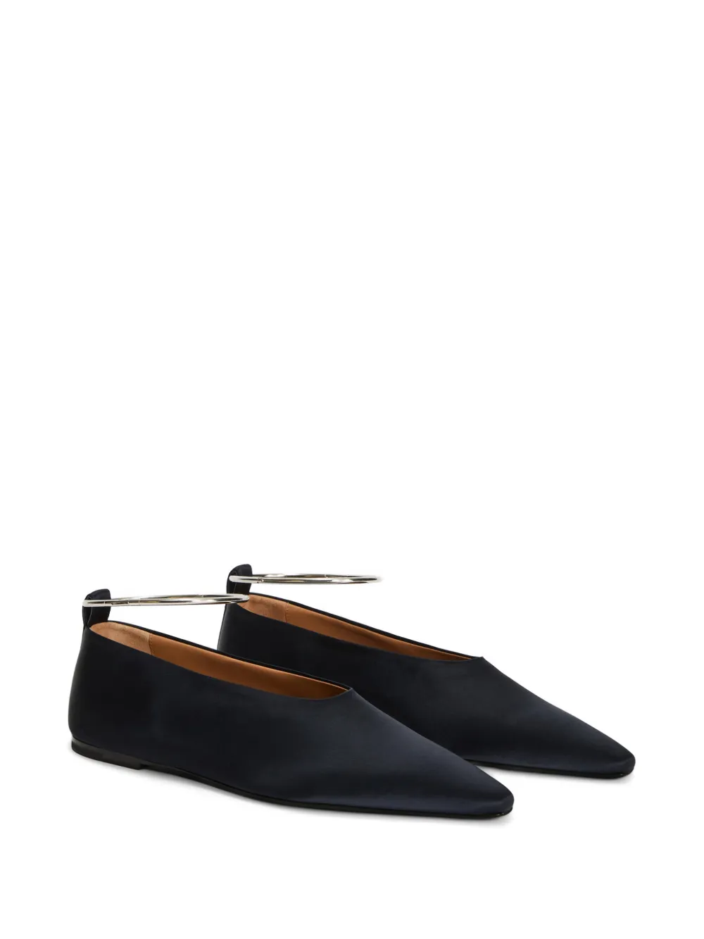 Jil Sander Ballerina's met puntige neus Blauw