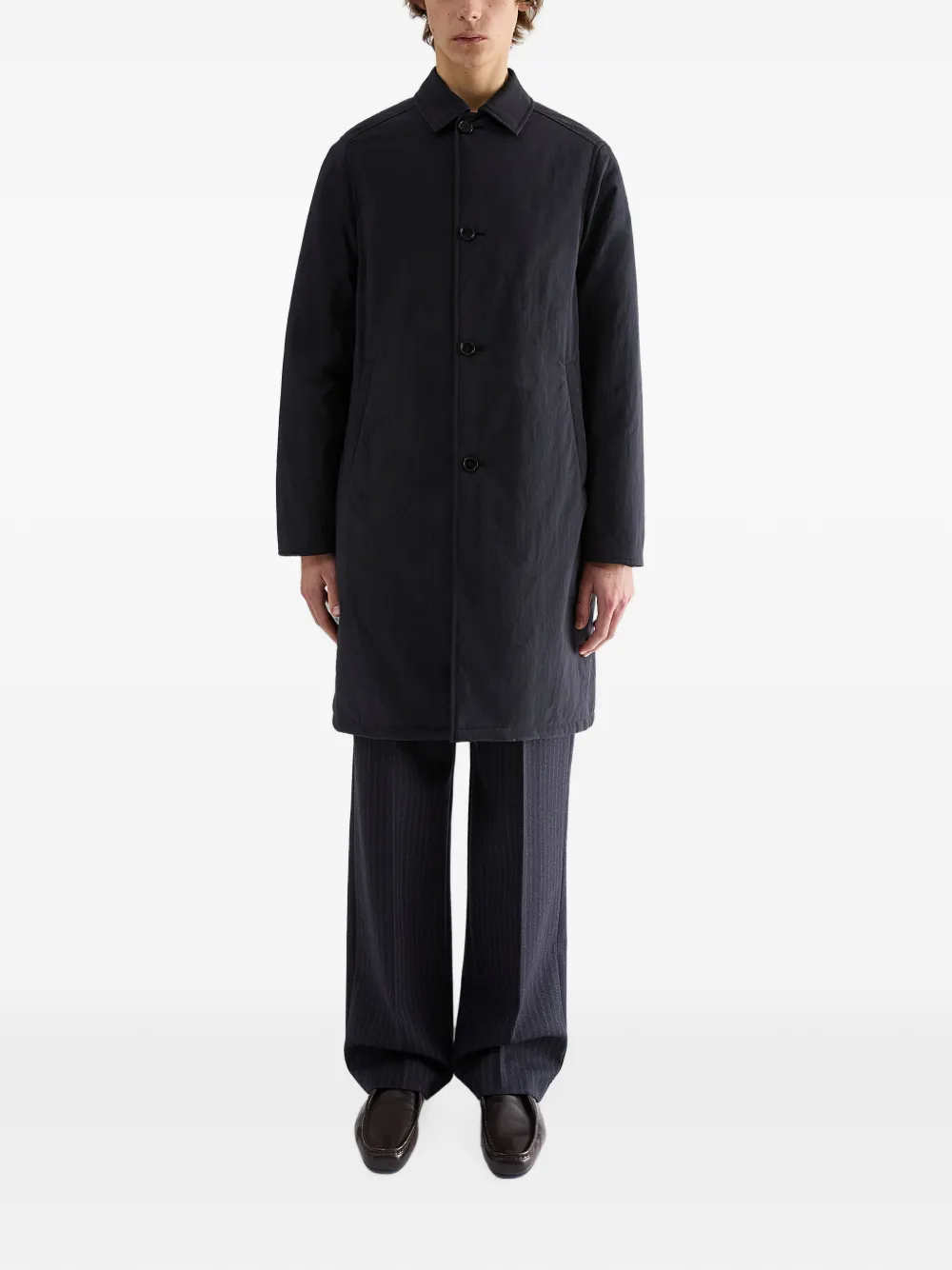 Jil Sander Button-up jas Blauw