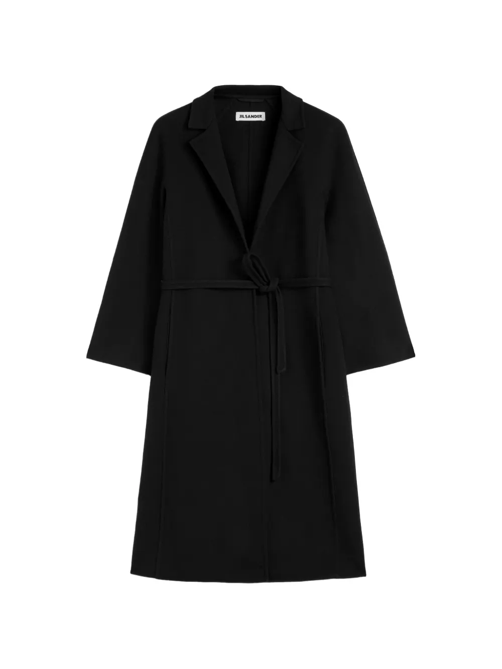 Jil Sander Cappotto con cintura - Nero