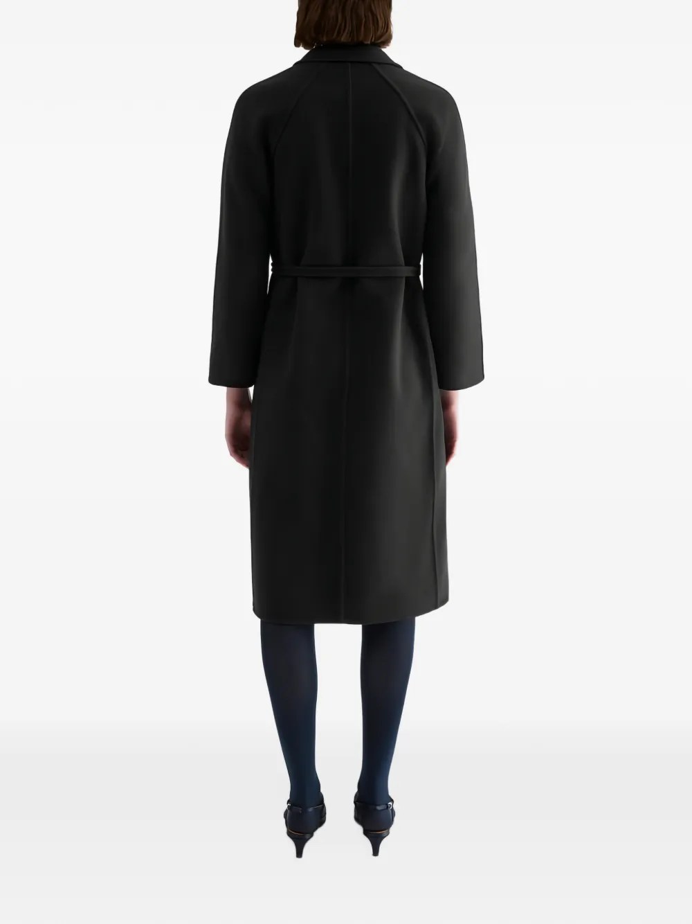Jil Sander Jas met ceintuur Zwart