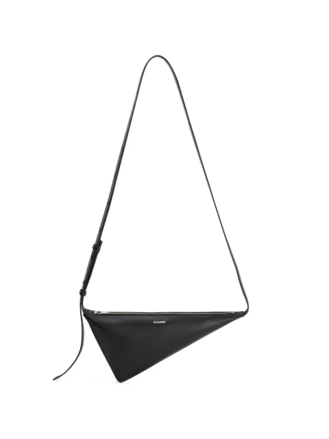 Jil Sander Triangle leather messenger bag