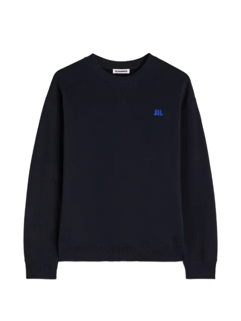Jil Sander embroidered-logo cotton sweatshirt